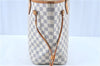 Authentic Louis Vuitton Damier Azur Neverfull MM Tote Bag N51107 LV H9438