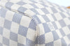 Authentic Louis Vuitton Damier Azur Neverfull MM Tote Bag N51107 LV H9438