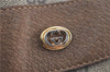 Authentic GUCCI Shoulder Tote Bag GG PVC Leather Brown H9441