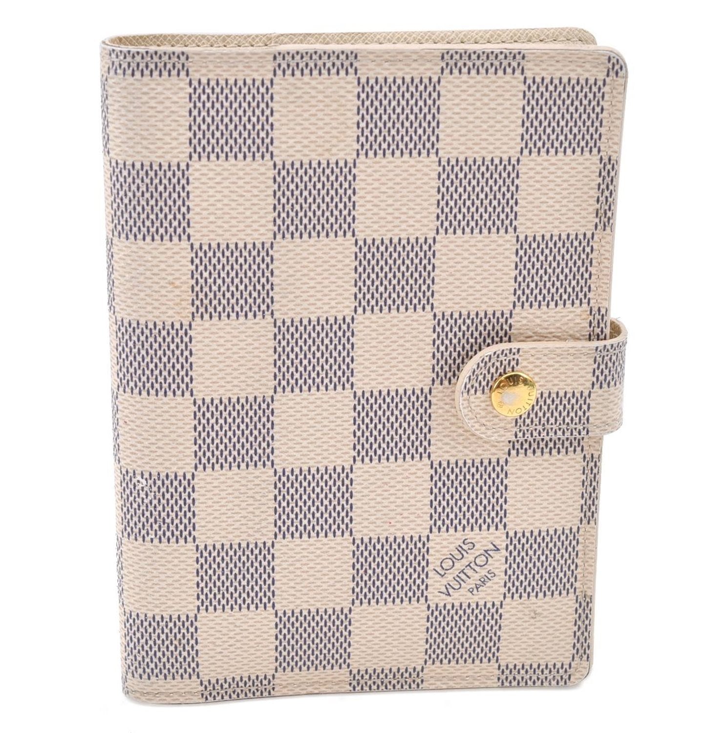 Authentic Louis Vuitton Damier Azur Agenda PM Day Planner Cover R20706 LV H9446