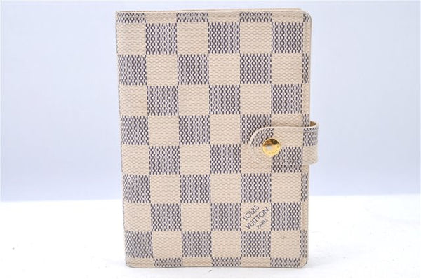 Authentic Louis Vuitton Damier Azur Agenda PM Day Planner Cover R20706 LV H9446