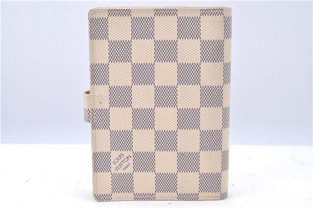 Authentic Louis Vuitton Damier Azur Agenda PM Day Planner Cover R20706 LV H9446