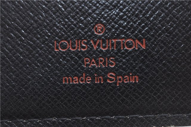 Auth Louis Vuitton Epi Agenda PM Day Planner Cover Red Black R2005E LV H9448