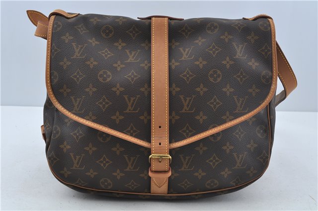 Auth Louis Vuitton Monogram Saumur 43 Shoulder Cross Body Bag M42252 LV H9452