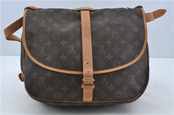 Auth Louis Vuitton Monogram Saumur 43 Shoulder Cross Body Bag M42252 LV H9452