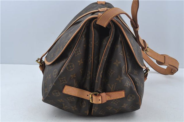 Auth Louis Vuitton Monogram Saumur 43 Shoulder Cross Body Bag M42252 LV H9452