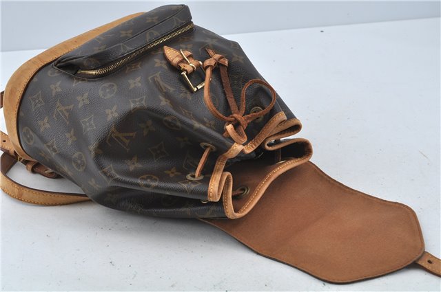 Authentic Louis Vuitton Monogram Montsouris MM Backpack M51136 LV H9453