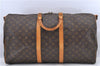 Auth Louis Vuitton Monogram Keepall Bandouliere 55 Boston Bag M41414 LV H9458