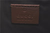 Auth GUCCI Sherry Line Clutch Hand Bag Purse GG PVC Leather 431416 Brown H9460