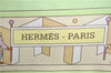 Authentic HERMES Carre 90 Scarf "DONNER LA MAIN" Silk Light Green Box H9463