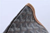 Auth Goyard Saint Louis PM Shoulder Tote Bag GG PVC Leather Black Brown H9473