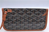 Auth Goyard Saint Louis PM Shoulder Tote Bag GG PVC Leather Black Brown H9473