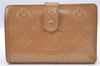 Louis Vuitton Monogram Mat Porte Monnaie Billets Viennois Wallet Brown H9475