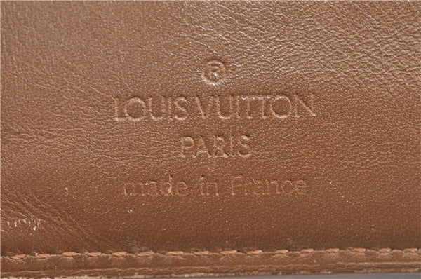 Louis Vuitton Monogram Mat Porte Monnaie Billets Viennois Wallet Brown H9475