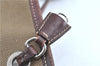 Authentic PRADA Canvas Leather Shoulder Cross Body Bag Brown H9476