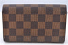 Auth Louis Vuitton Damier Porte Monnaie Billets Tresor Wallet N61730 LV H9477