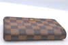 Auth Louis Vuitton Damier Porte Monnaie Billets Tresor Wallet N61730 LV H9477