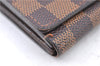 Auth Louis Vuitton Damier Porte Monnaie Billets Tresor Wallet N61730 LV H9477