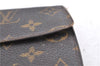 Auth Louis Vuitton Monogram Pochette Porte Monnaie Credit Wallet M61726 LV H9479