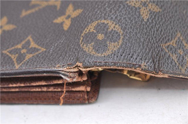 Auth Louis Vuitton Monogram Pochette Porte Monnaie Credit Wallet M61726 LV H9479