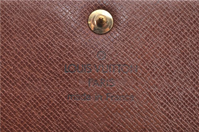 Auth Louis Vuitton Monogram Pochette Porte Monnaie Credit Wallet M61726 LV H9479