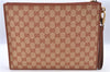 Auth GUCCI New York Yankees Clutch Bag Purse GG Canvas Pink 547796 Box H9481