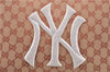 Auth GUCCI New York Yankees Clutch Bag Purse GG Canvas Pink 547796 Box H9481