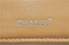 Authentic CHANEL Chocolate Bar Long Wallet Purse Calf Skin Beige CC H9482