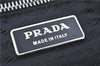 Authentic PRADA Nylon Leather Shoulder Cross Body Bag Black H9485