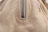 Authentic Chloe Paddington Leather Shoulder Hand Bag Ivory H9486