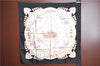 Authentic HERMES Carre 90 Scarf "CAVALIERS PEULS" Silk Black Box H9488