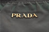 Authentic PRADA Nylon Leather 2Way Shoulder Hand Bag Khaki Green H9493