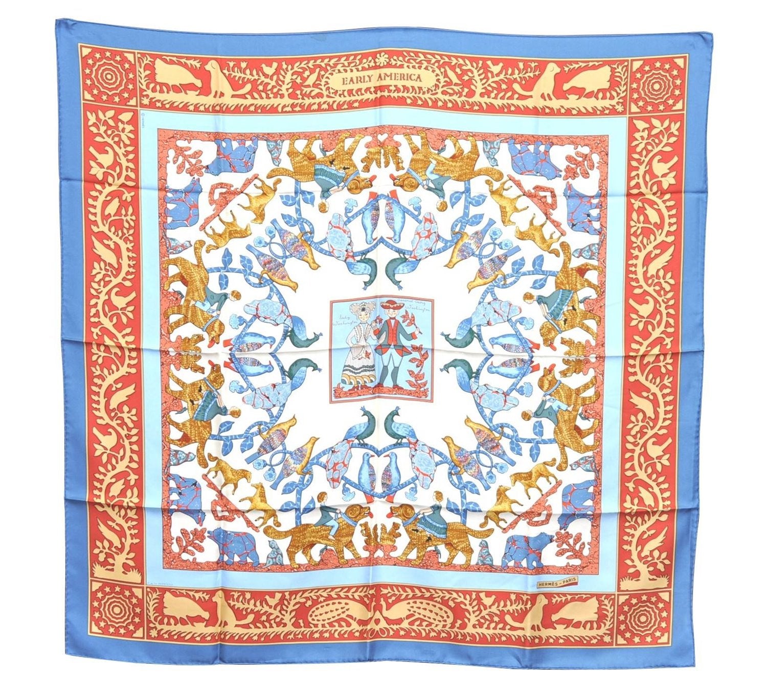 Authentic HERMES Carre 90 Scarf 