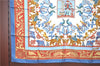 Authentic HERMES Carre 90 Scarf "Early America" Silk Blue Red H9497