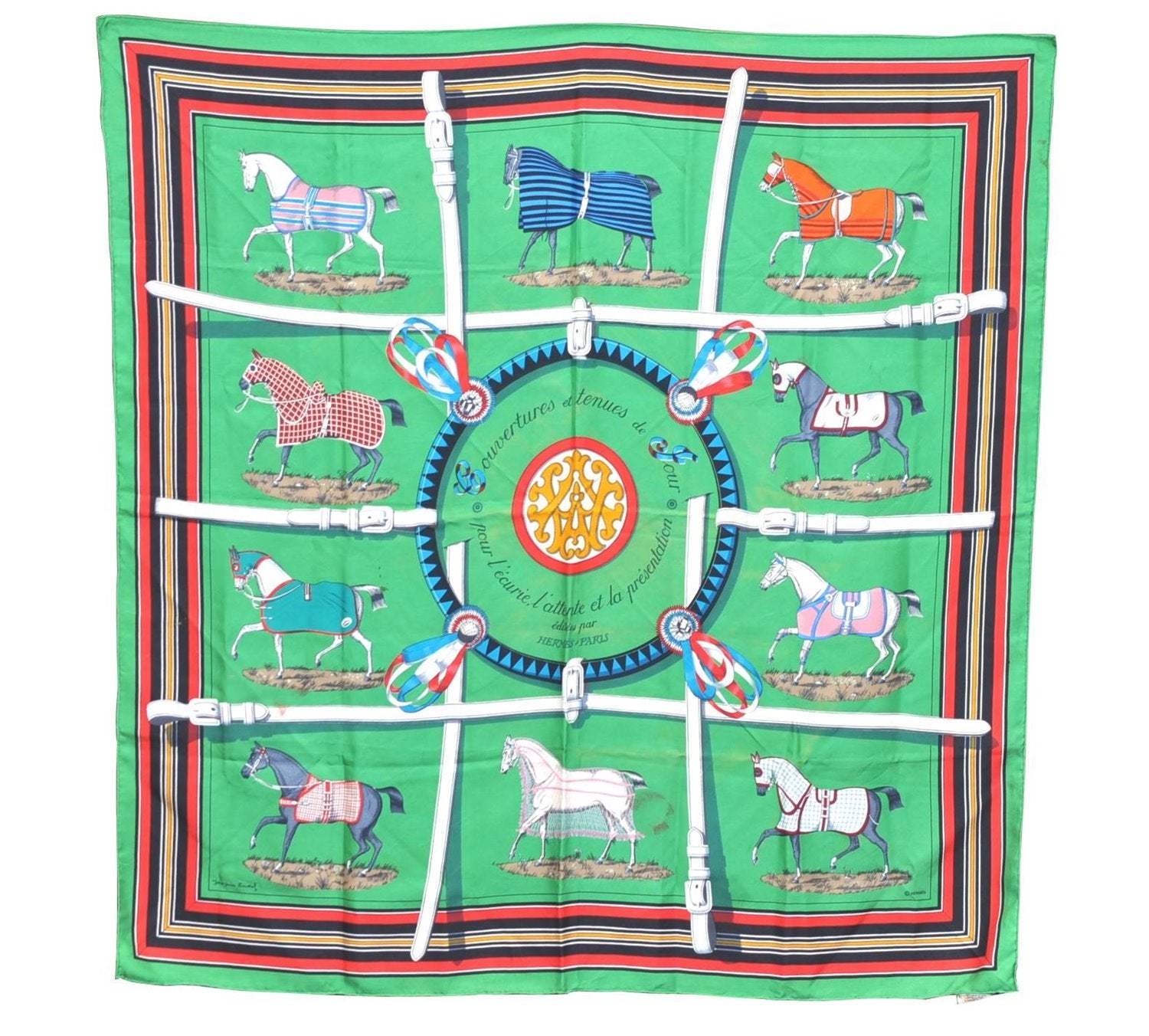 Authentic HERMES Carre 90 Scarf 