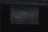 Authentic GUCCI Jackie Shoulder Hand Bag Satin Nylon Leather 0021068 Black H9501