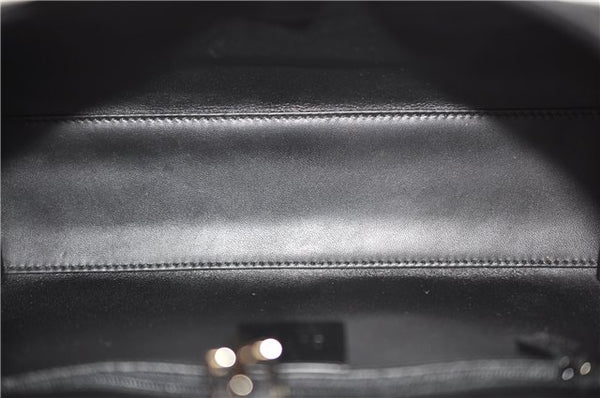 Authentic GUCCI Jackie Shoulder Hand Bag Satin Nylon Leather 0021068 Black H9501