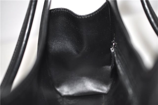 Authentic GUCCI Jackie Shoulder Hand Bag Satin Nylon Leather 0021068 Black H9501