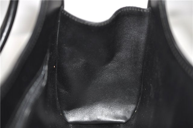 Authentic GUCCI Jackie Shoulder Hand Bag Satin Nylon Leather 0021068 Black H9501
