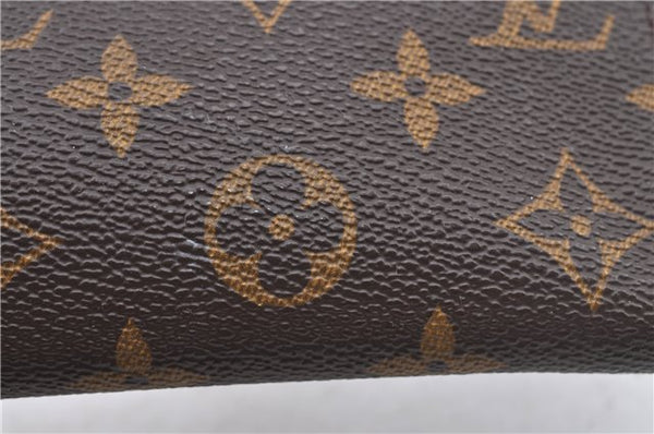 Authentic Louis Vuitton Monogram Pouch For Bucket GM LV Junk H9502