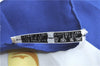 Authentic HERMES Carre 90 Scarf "Eperon d'or" Silk Blue H9506