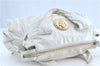 Authentic GUCCI Hysteria Hand Tote Bag Leather 197020 White H9509