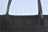 Authentic FENDI Zucchino Shoulder Tote Bag Canvas Leather Brown H9513