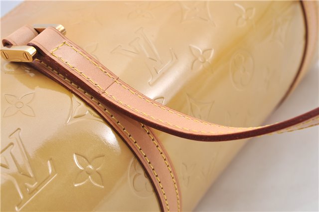 Authentic Louis Vuitton Vernis Bedford Hand Bag Yellow M91006 LV H9516