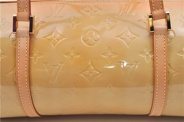 Authentic Louis Vuitton Vernis Bedford Hand Bag Yellow M91006 LV H9516