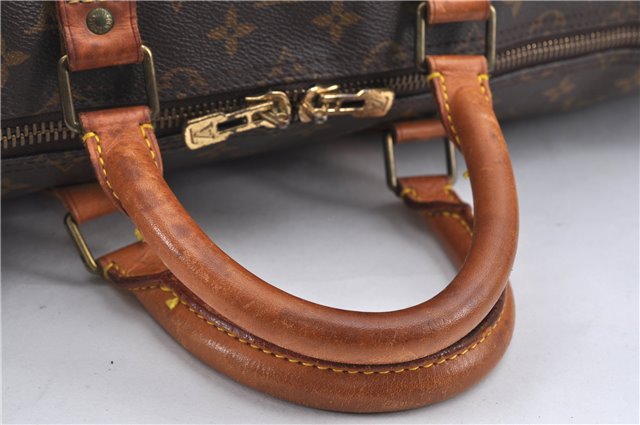 Auth Louis Vuitton Monogram Keepall Bandouliere 55 Boston Bag M41414 LV H9518