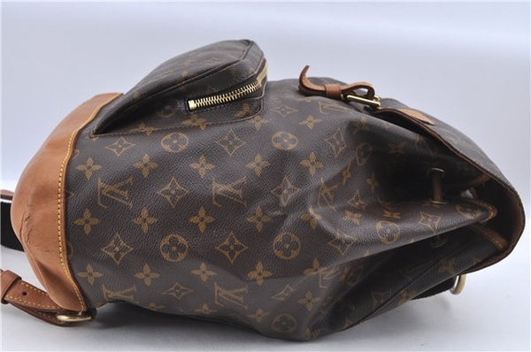 Authentic Louis Vuitton Monogram Montsouris GM Backpack M51135 LV H9520