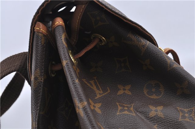 Authentic Louis Vuitton Monogram Montsouris GM Backpack M51135 LV H9520