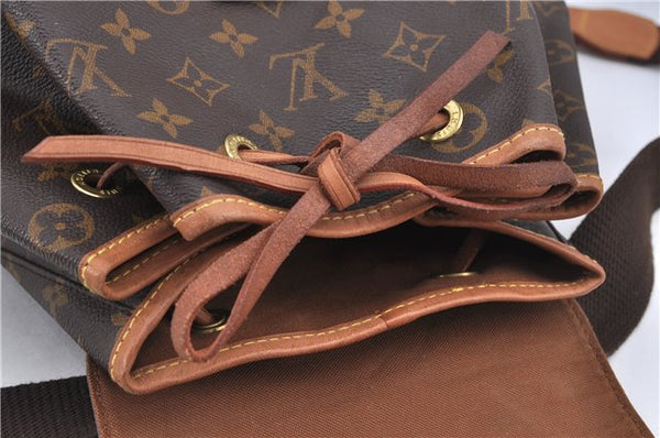 Authentic Louis Vuitton Monogram Montsouris GM Backpack M51135 LV H9520