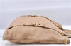 Authentic PRADA Leather Shoulder Tote Bag Beige H9521